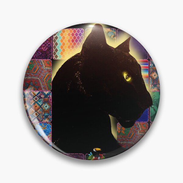 Item preview, Midnight Panther Jewel Patchwork Art designed and sold by ArtistsAtticWI.
