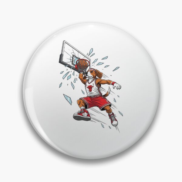 Item preview, Powerful Basketball Dog Breaking The Backboard designed and sold by BlasiseDS.