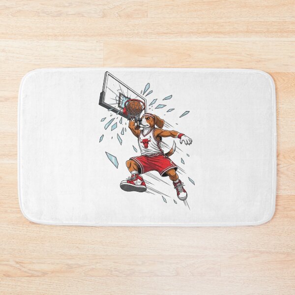 Item preview, Powerful Basketball Dog Breaking The Backboard designed and sold by BlasiseDS.