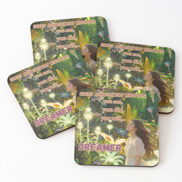 Item preview, Whimsical Magical Garden Dreamer Motivational Art designed and sold by StarCanvasCo.