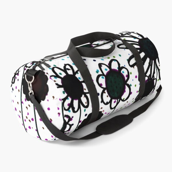 Item preview, Black flowers in a field of stars designed and sold by Selene-Designs.