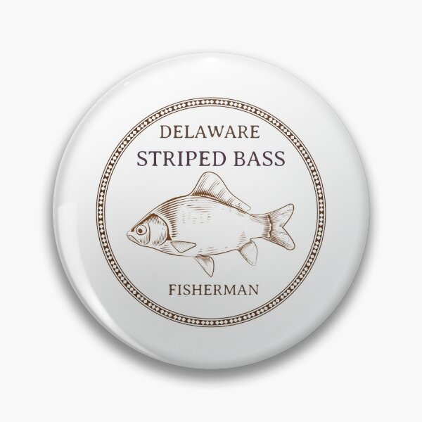 Item preview, DELAWARE STRIPED BASS FISHERMAN designed and sold by JamiesLocker.