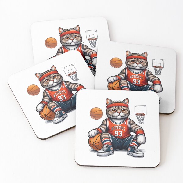 Item preview, Cool Realistic Basketball Cat Sports Mascot 93 designed and sold by BlasiseDS.