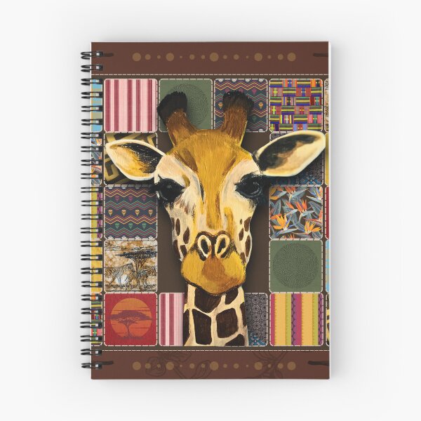 Item preview, Giraffe Safari Patchwork Animal Art designed and sold by ArtistsAtticWI.