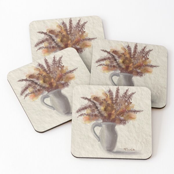 Item preview, Amber Eucalyptus Stems in Grey Vase designed and sold by PrissDodrill-86.