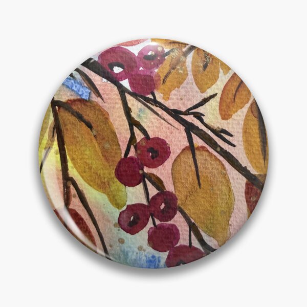 Item preview, Autumn Original Watercolour - Branches, Leaves and Berries designed and sold by LakeArtWorks.
