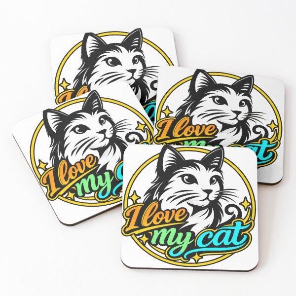 Item preview, Love My Cat – Stylish & Colorful Cat Design – Men's and Women's Clothing designed and sold by POP FACTORY.