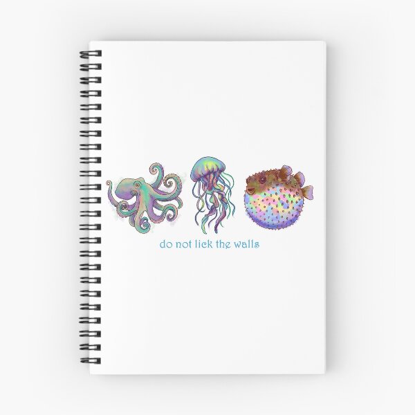 Item preview, Sea animals remind you not to lick the walls designed and sold by DoodlingMissy.
