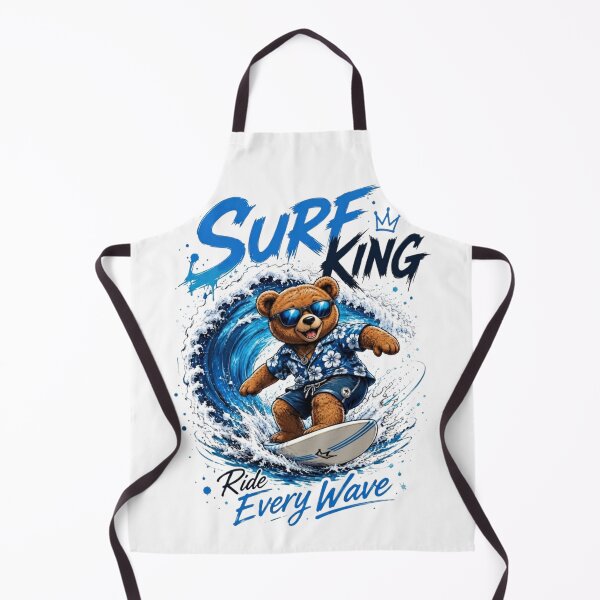 Item preview, Cool Surfing Bear King Ride Every Wave designed and sold by BlasiseDS.