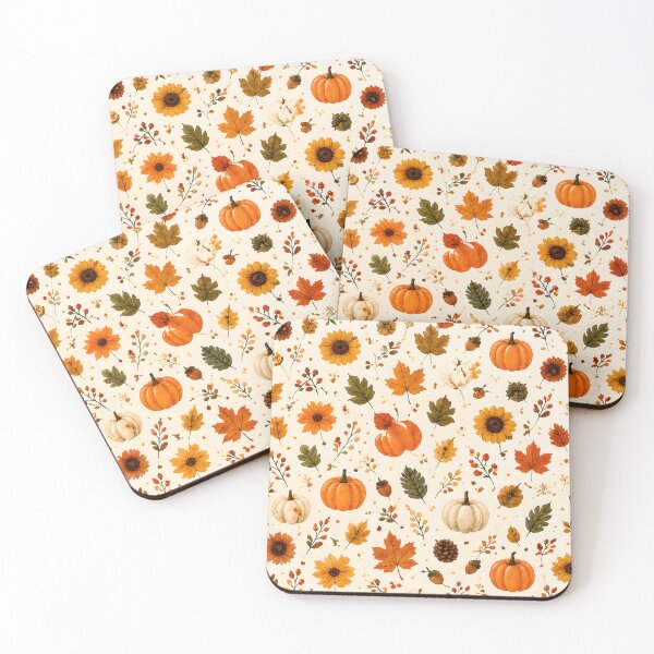 Item preview, Autumn Pumpkin & Sunflower Pattern designed and sold by TinyWeird.