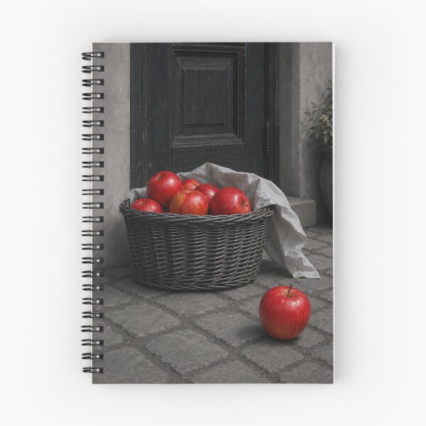 Item preview, Rustic Red Apples in Wicker Basket designed and sold by Haleema Rauf.