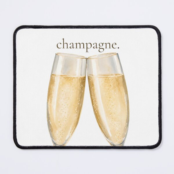 Item preview, Aesthetic Champagne Glass Art designed and sold by UnripeAlmond.