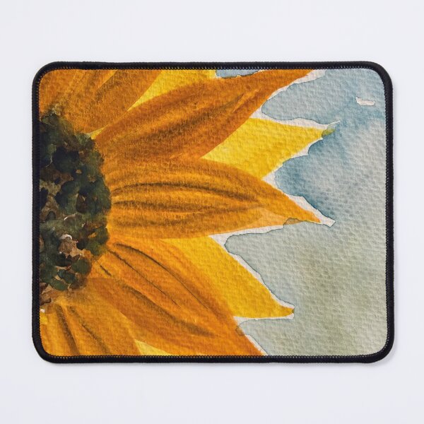 Item preview, Original Watercolour Sunflower with Pastel Background designed and sold by LakeArtWorks.