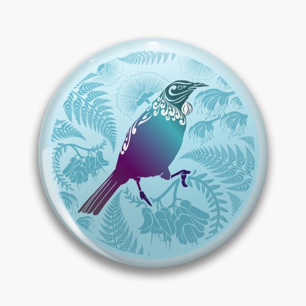 Item preview,  Tui In The Bush BLUE designed and sold by MY NEW ZEALAND.