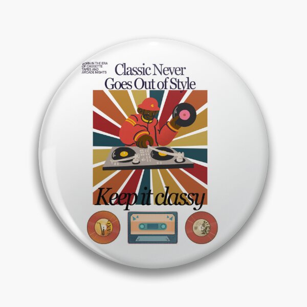 Item preview, : Classic Never Goes Out Of Style (Black) designed and sold by MusikalTales.