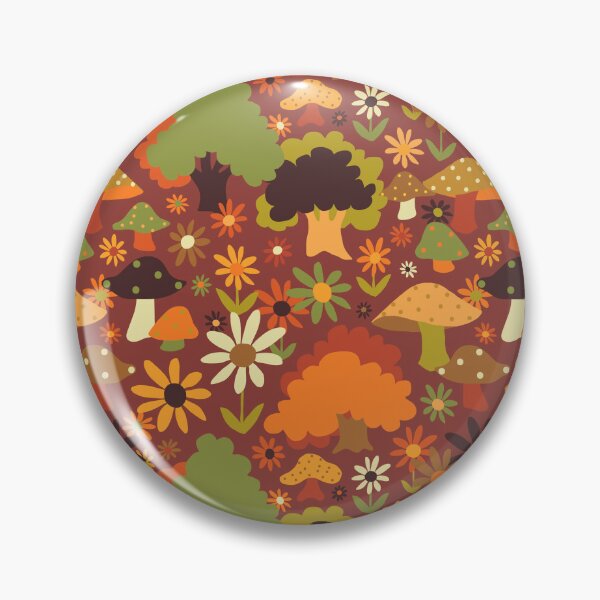 Item preview, 60's Funky Forest in Brown designed and sold by YesterdayColl.