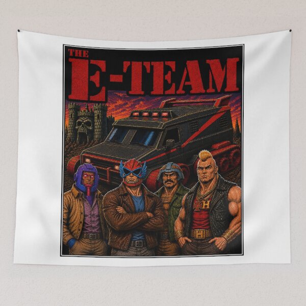 Item preview, the E-Team designed and sold by Bizarrotees.