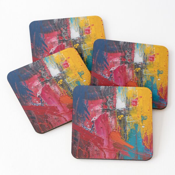 Item preview, Colorful Abstract Action Paint Drips and Texture designed and sold by Harmonic_Layers.