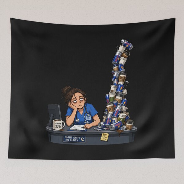 Item preview, Funny Night Shift Nurse Memes designed and sold by BestCoolStuff.