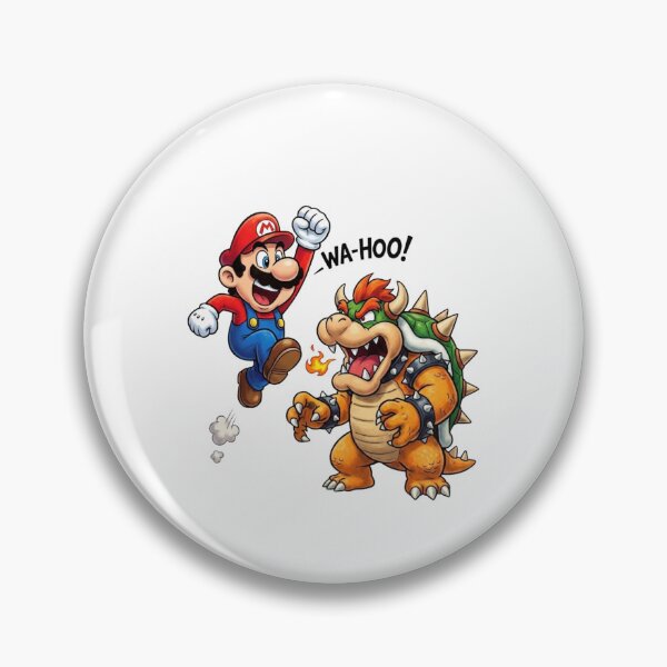 Item preview, Retro Plumber Jumping Victory Over Fire Monster designed and sold by Alaric4you.