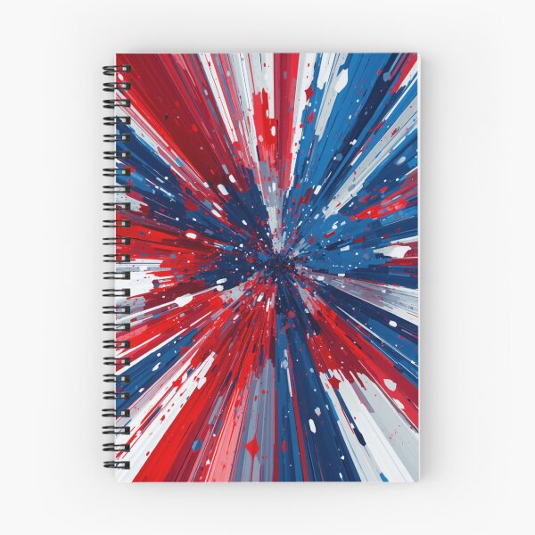 Item preview, Dynamic Patriotic 3D Starburst Paint Explosion designed and sold by Harmonic_Layers.