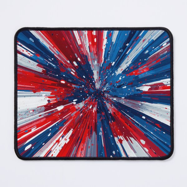 Item preview, Dynamic Patriotic 3D Starburst Paint Explosion designed and sold by Harmonic_Layers.