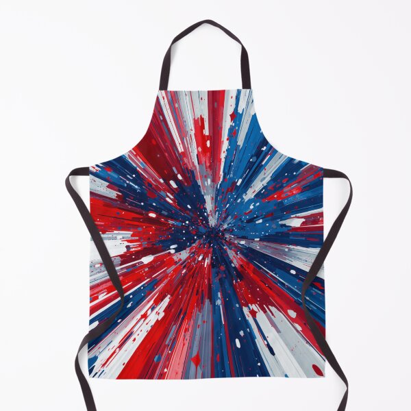 Item preview, Dynamic Patriotic 3D Starburst Paint Explosion designed and sold by Harmonic_Layers.