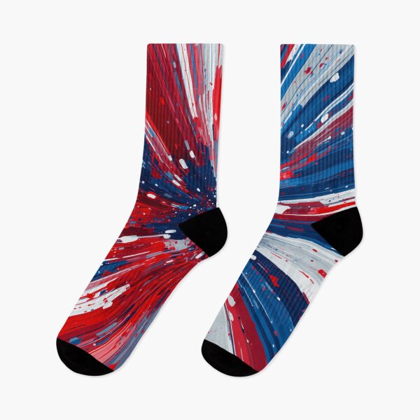 Item preview, Dynamic Patriotic 3D Starburst Paint Explosion designed and sold by Harmonic_Layers.
