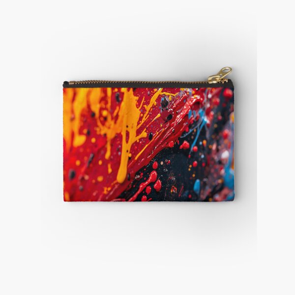 Item preview, Vivid Red and Yellow Action Paint Splatter designed and sold by Harmonic_Layers.
