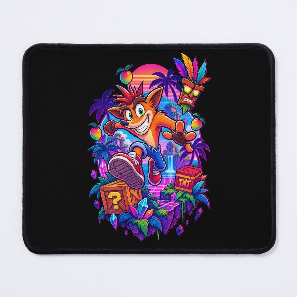 Item preview, Retro Bandicoot Synthwave - Outrun Style Platformer designed and sold by Rosteri.