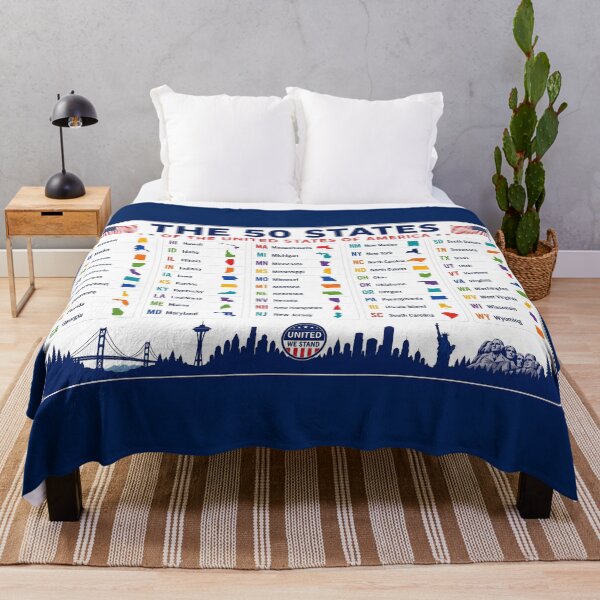 Item preview, 50 US States in Alphabetical Order Chart with Abbreviations and Map Shapes designed and sold by sadedream.