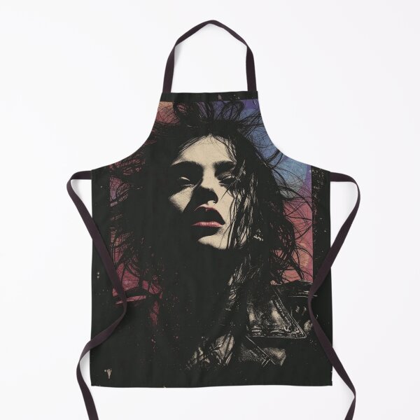 Item preview, Synth Goth Rock Portrait Messy Hair Leather Jacket designed and sold by ERODED SELF.