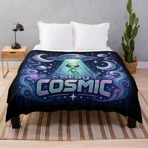 Item preview, Stay Cosmic – Kawaii Alien designed and sold by QuixoticDigital.