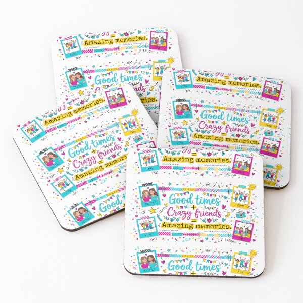Item preview, Good Times Crazy Friends = Amazing Memories designed and sold by ART ATTACK ZONE.