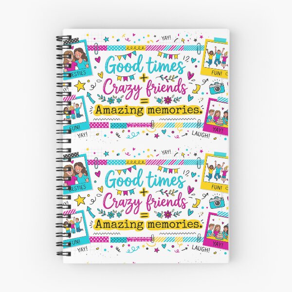 Item preview, Good Times Crazy Friends = Amazing Memories designed and sold by ART ATTACK ZONE.
