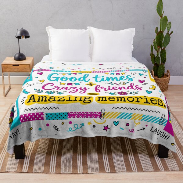 Item preview, Good Times Crazy Friends = Amazing Memories designed and sold by ART ATTACK ZONE.