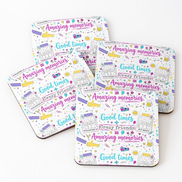 Item preview, Good Times + Crazy Friends Amazing Memories designed and sold by ART ATTACK ZONE.