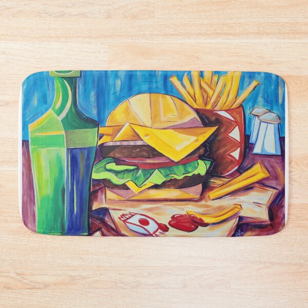 Item preview, Organic Purple Acrylic Pour Cell Art Design designed and sold by Chromatic-Cubes.