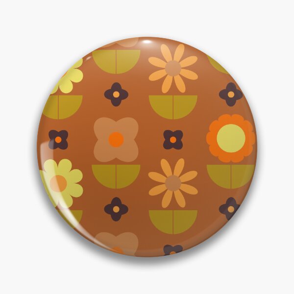 Item preview, 70's Scandi Garden in Rust designed and sold by YesterdayColl.