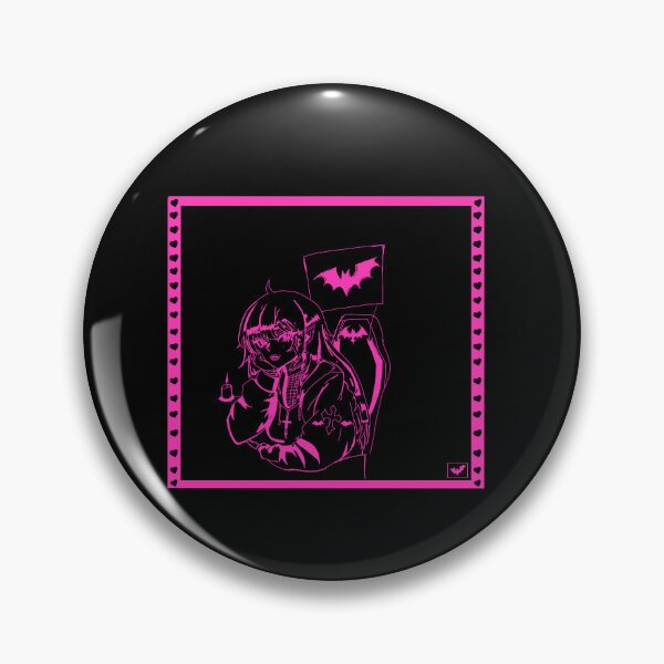 Item preview, Pink Gothic Vampire Gamer Girl Line Art designed and sold by EmyschifferDesigns.