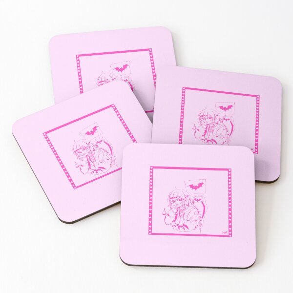 Item preview, Pink Gothic Vampire Gamer Girl Line Art designed and sold by EmyschifferDesigns.