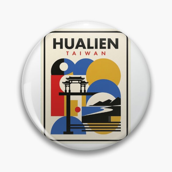 Item preview, Retro Hualien Bauhaus Geometric Skyline designed and sold by k3rstman1.