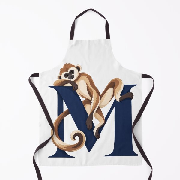 Item preview, Letter M Monkey Alphabet Art designed and sold by tmoca.