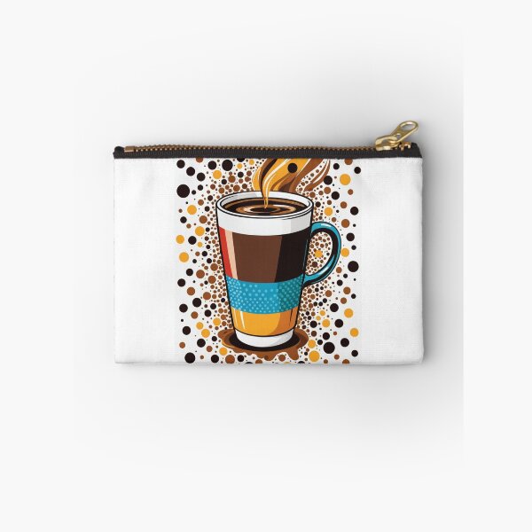 Item preview, Coffee Cup Character Pop Art Halftone Style – Coffee lover gift designed and sold by michallechowicz.