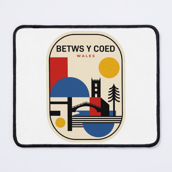 Item preview, Retro Betws Y Coed Bauhaus Geometric Skyline designed and sold by k3rstman1.
