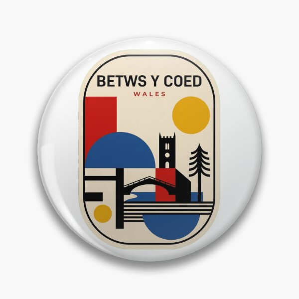 Item preview, Retro Betws Y Coed Bauhaus Geometric Skyline designed and sold by k3rstman1.