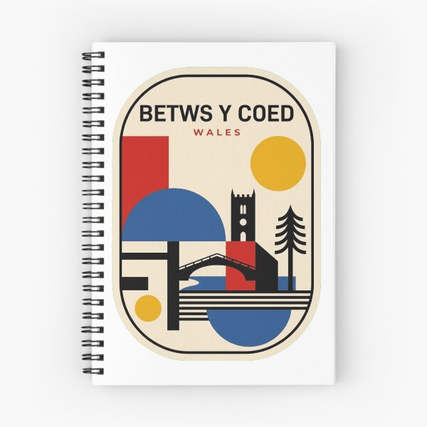 Item preview, Retro Betws Y Coed Bauhaus Geometric Skyline designed and sold by k3rstman1.
