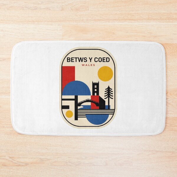 Item preview, Retro Betws Y Coed Bauhaus Geometric Skyline designed and sold by k3rstman1.