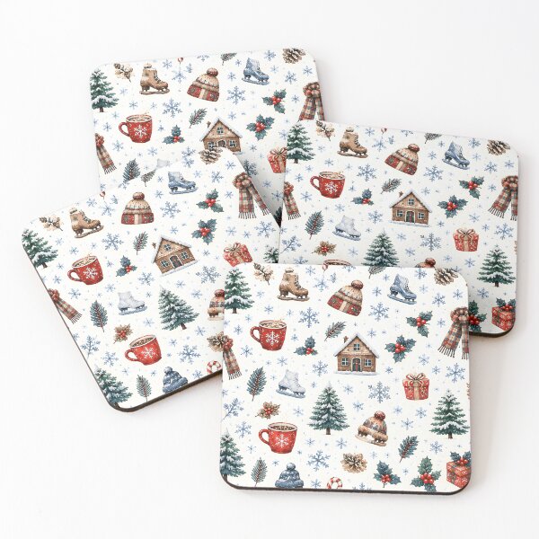 Item preview, Cozy Winter Holiday Pattern designed and sold by TinyWeird.
