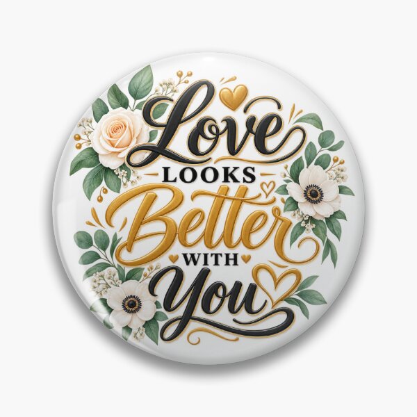 Item preview, Love Looks Better With You Floral Couple Gift designed and sold by AbsheerDesign.